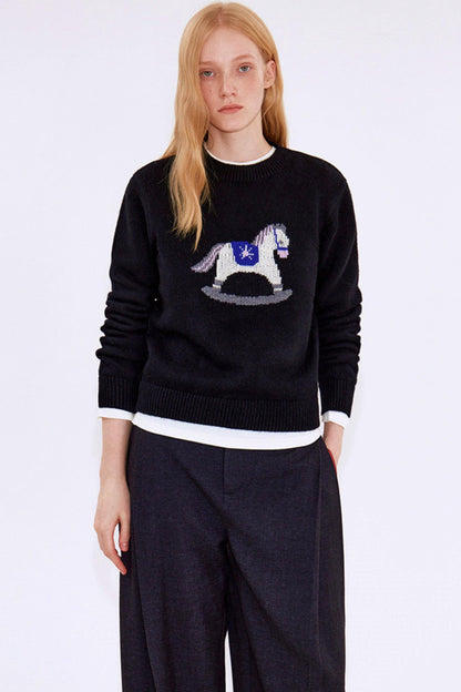 Year of the Horse Jacquard Sweater