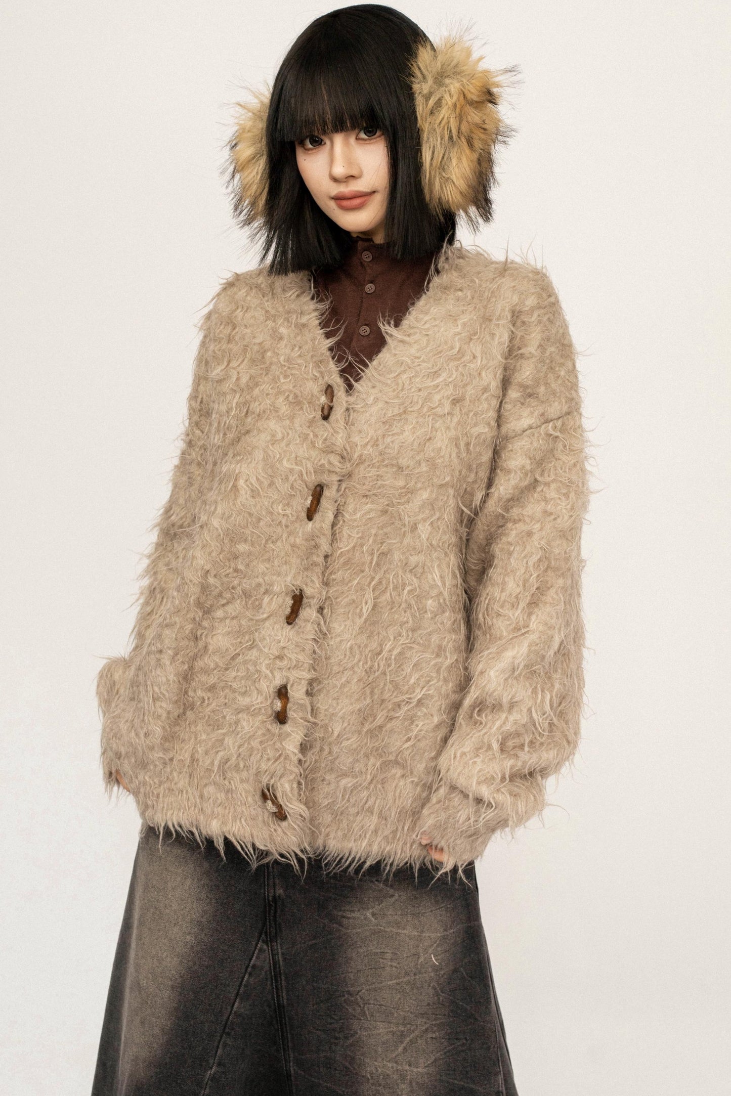 Korean Retro Knit Cardigan