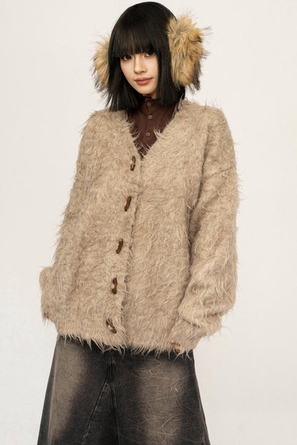 Korean Retro Knit Cardigan