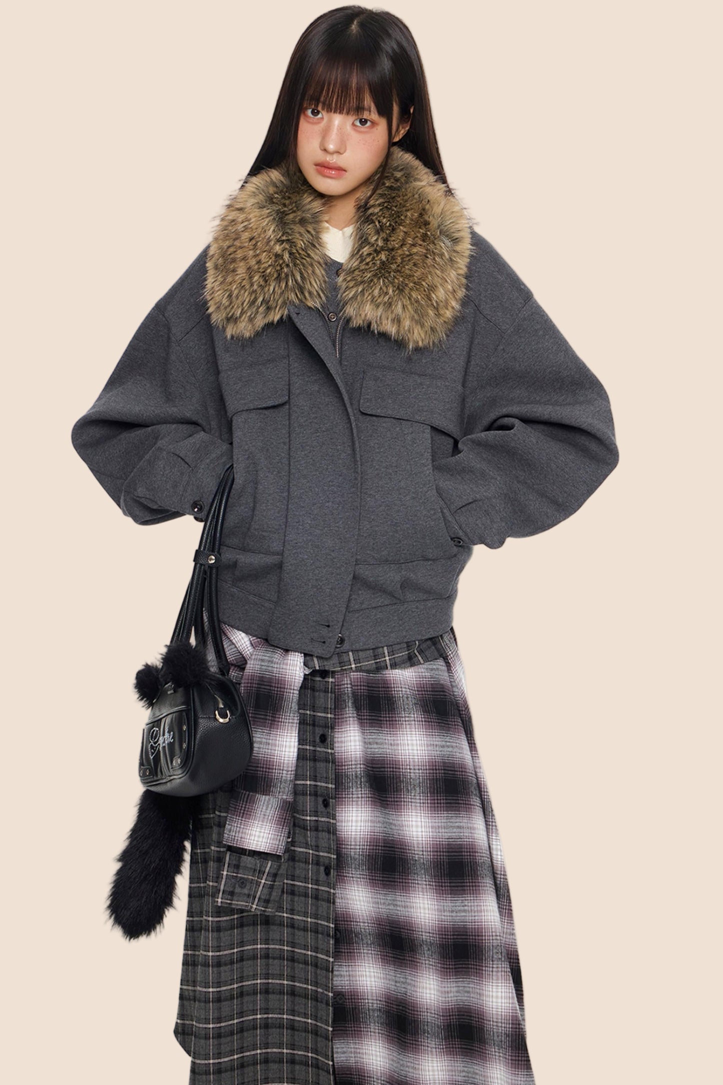 Fur Collar Cotton Jacket