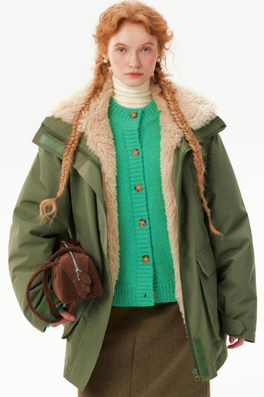 Designer Fur-Lined Parka Jacket