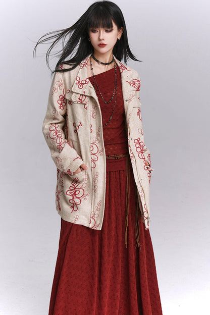 Temperament Linen Trench Coat