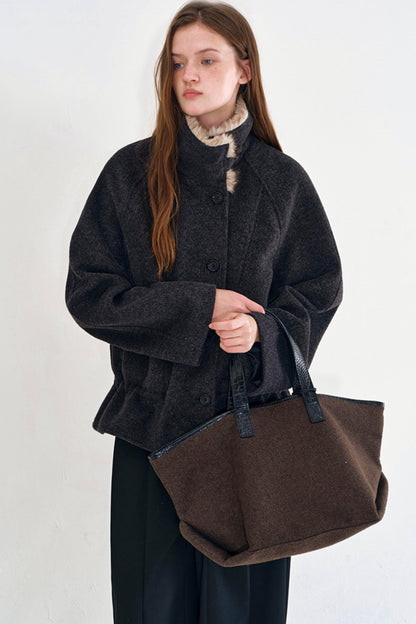 Sunset Wool Fur Collar Coat