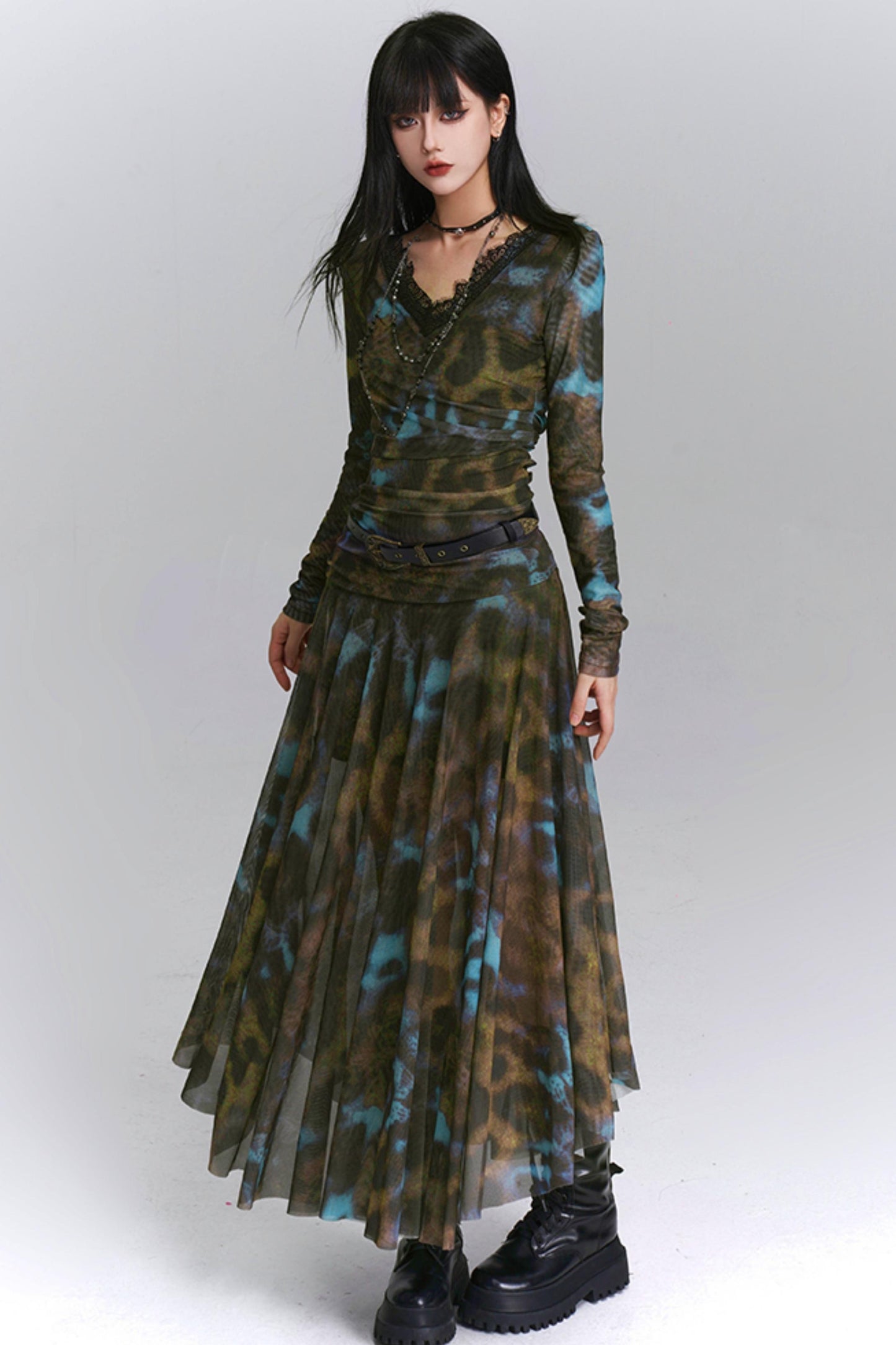 Autumn Beauty Waist Dress