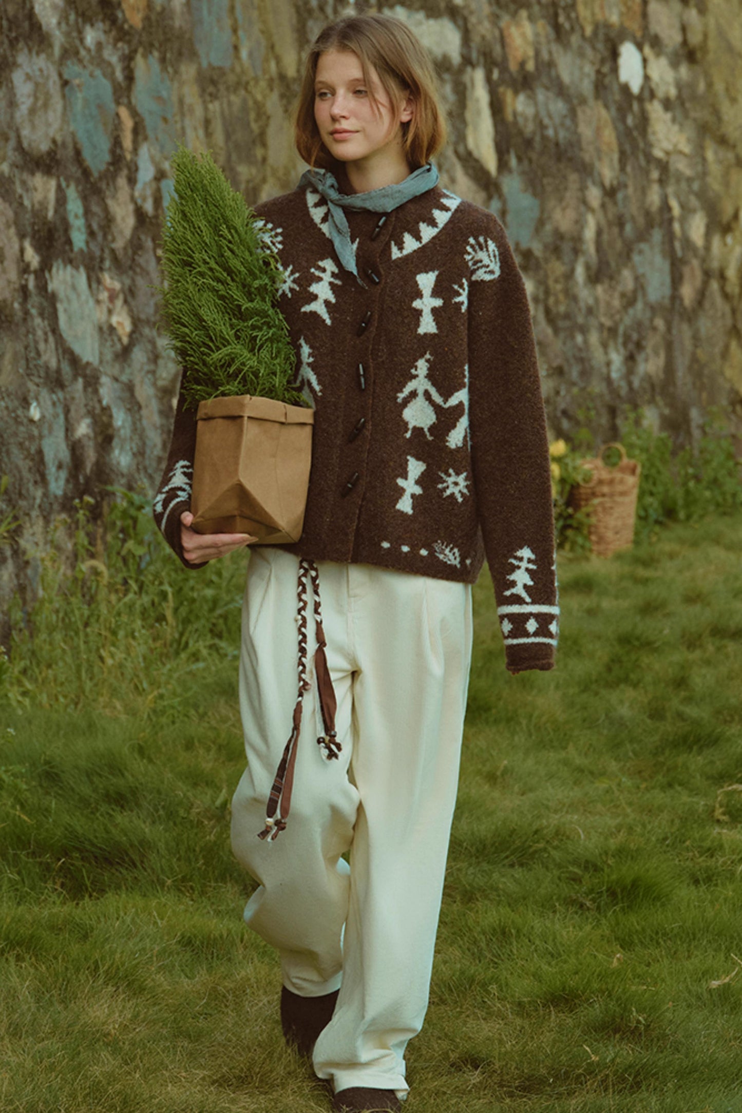 Romantic Mohair Cardigan Sweater