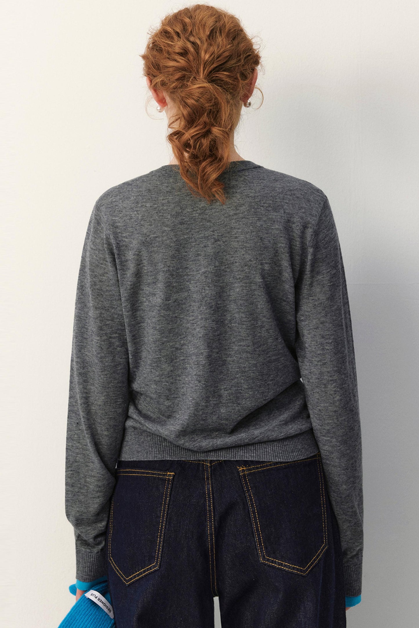 Color-Block Wool Cardigan