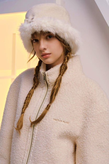 Reversible Faux Fur Beret