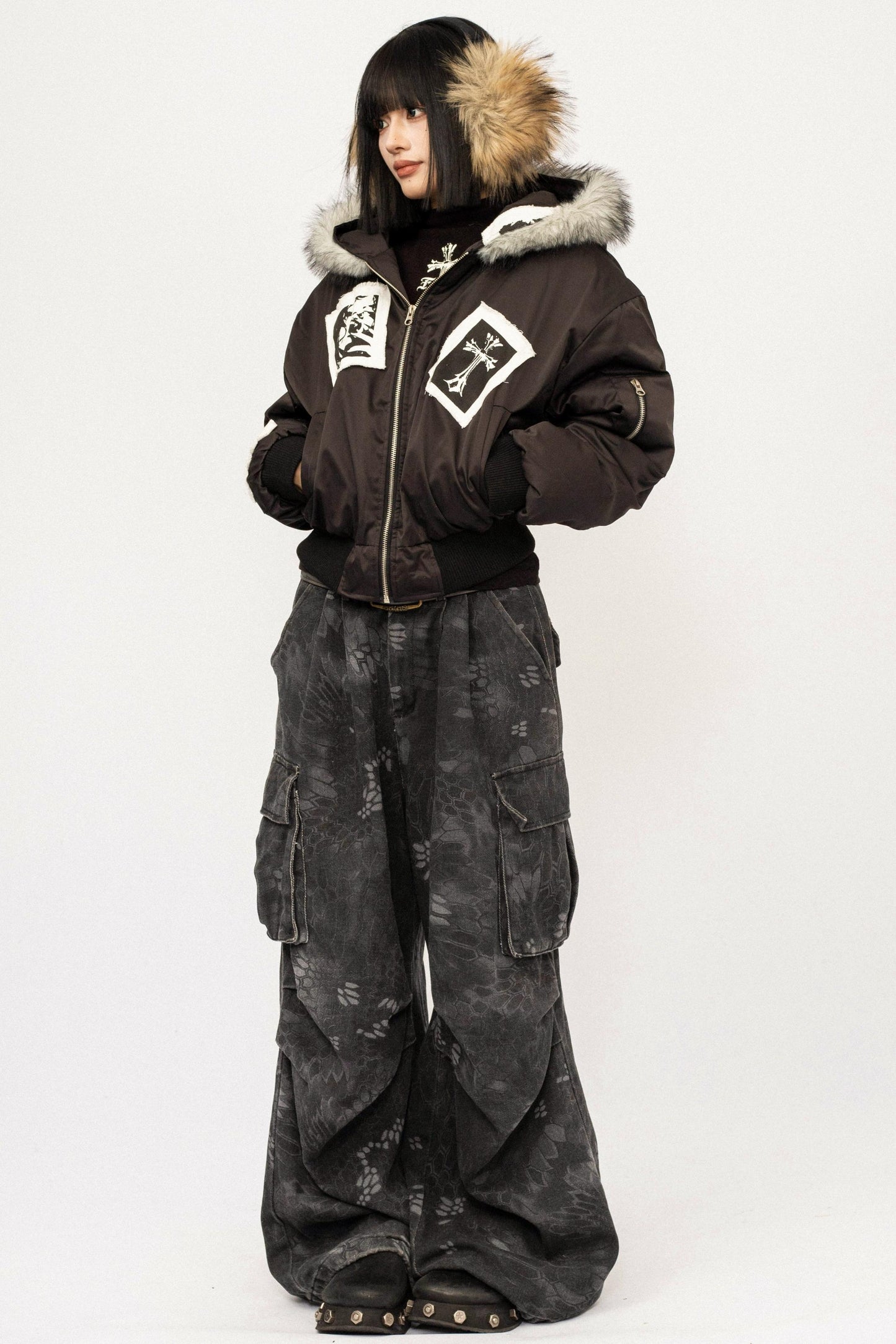 Gothic Style Warm Hooded Jacket