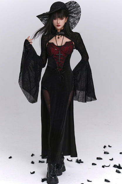 Sexy Gothic Halloween Camisole Dress Set-Up