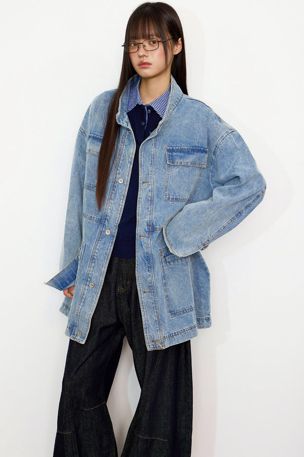 Cargo Denim Jacket