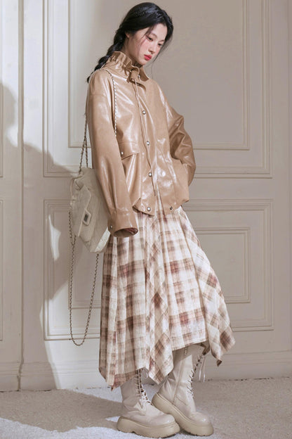 Amber Streamer Leather Jacket