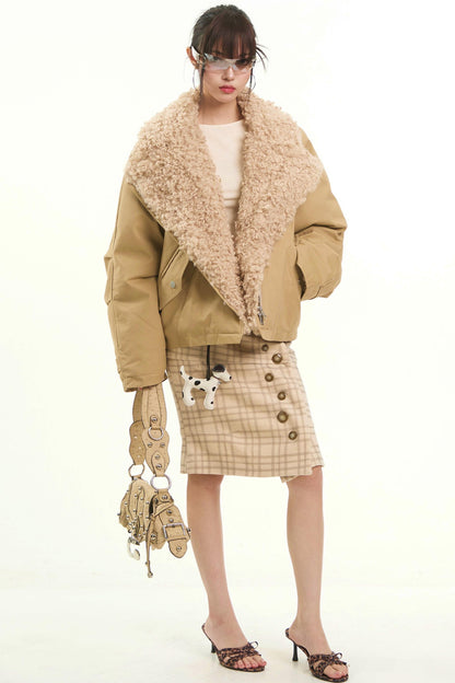 American Retro Lamb Wool Jacket