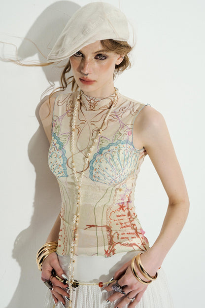 Ocean Shell Tank Top