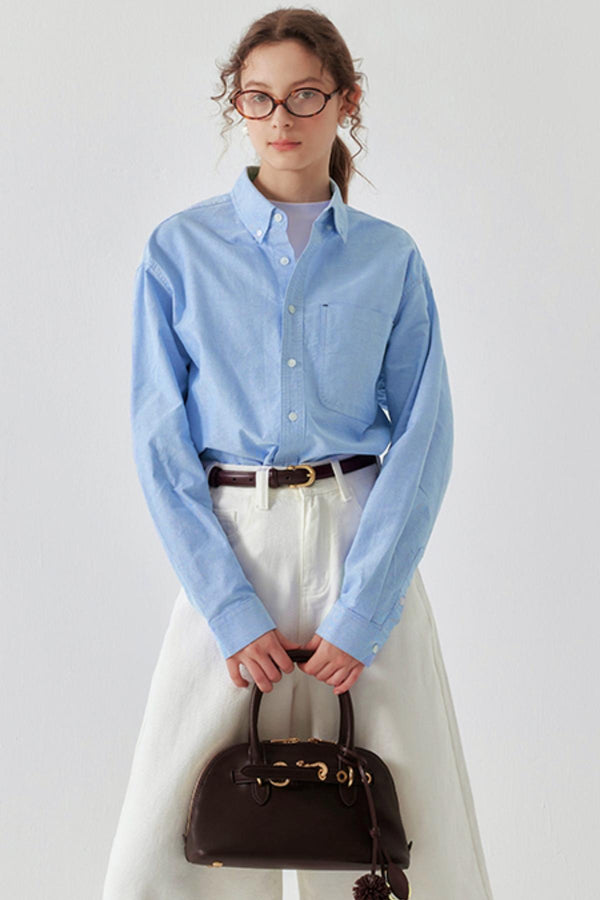 Cotton Oxford White Shirt