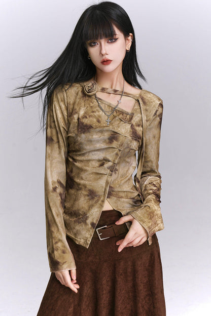 Refined Korean Style Long Sleeve Top
