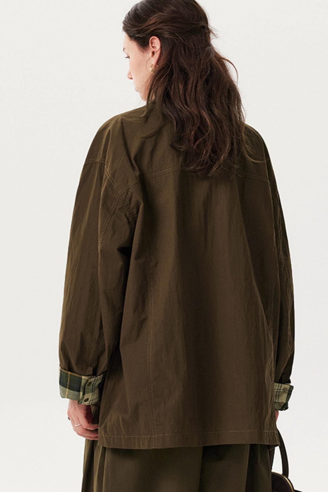 Retro Color-Block Patchwork Jacket