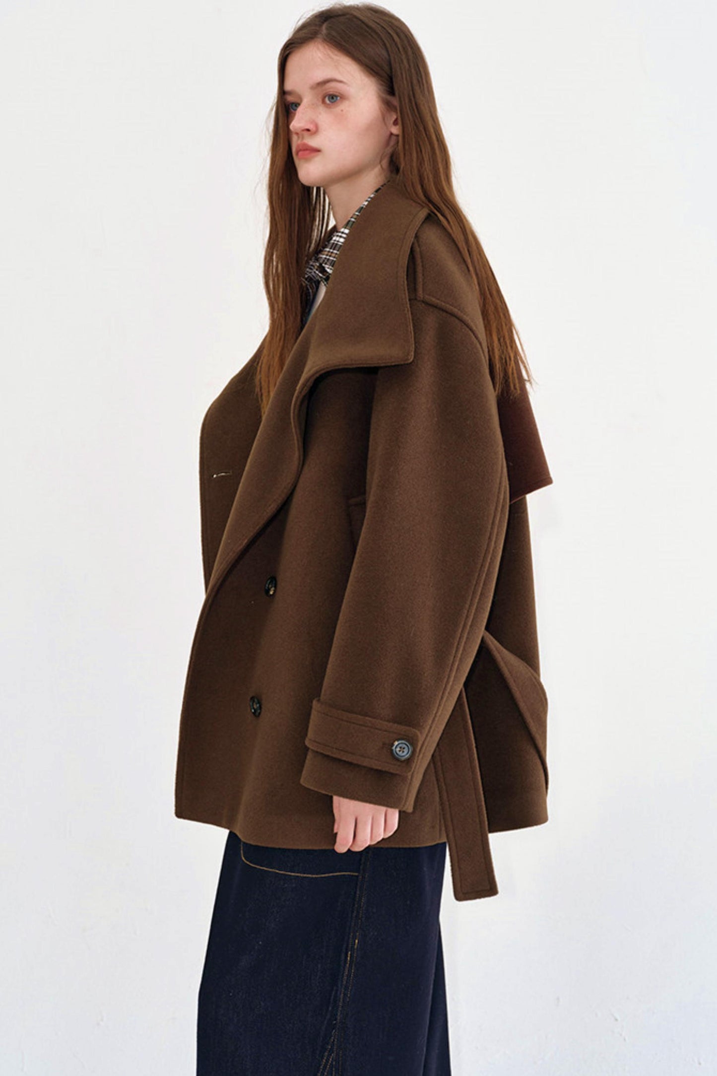 Retro Double-Breasted Wool Coat