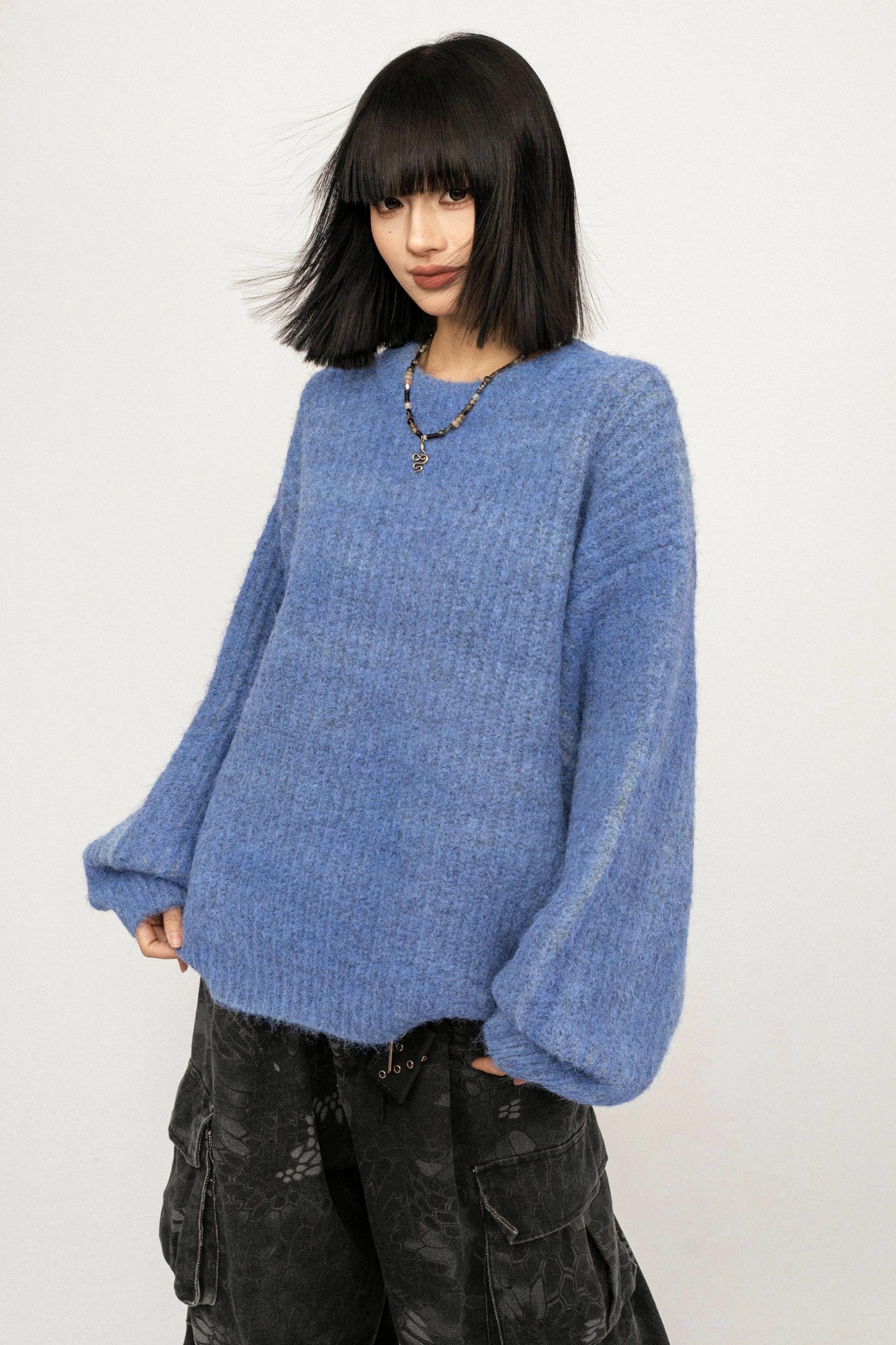 Retro Knit Pullover Sweater