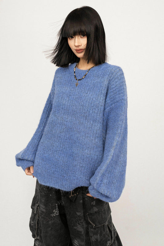 Retro Knit Pullover Sweater