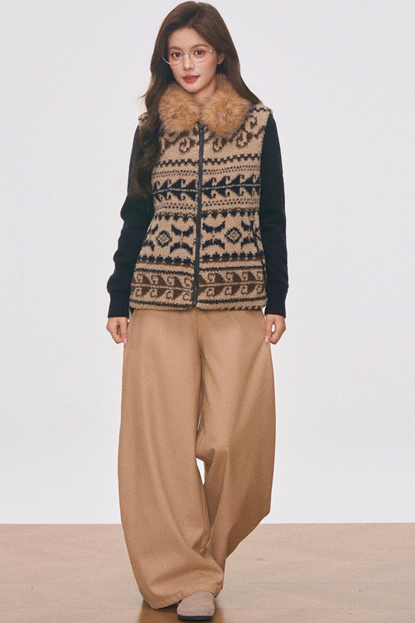 Fair Isle Wool Vest Set-Up