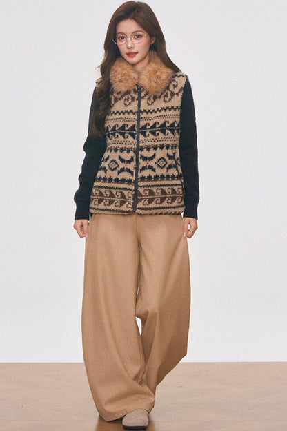Fair Isle Wool Vest Set-Up