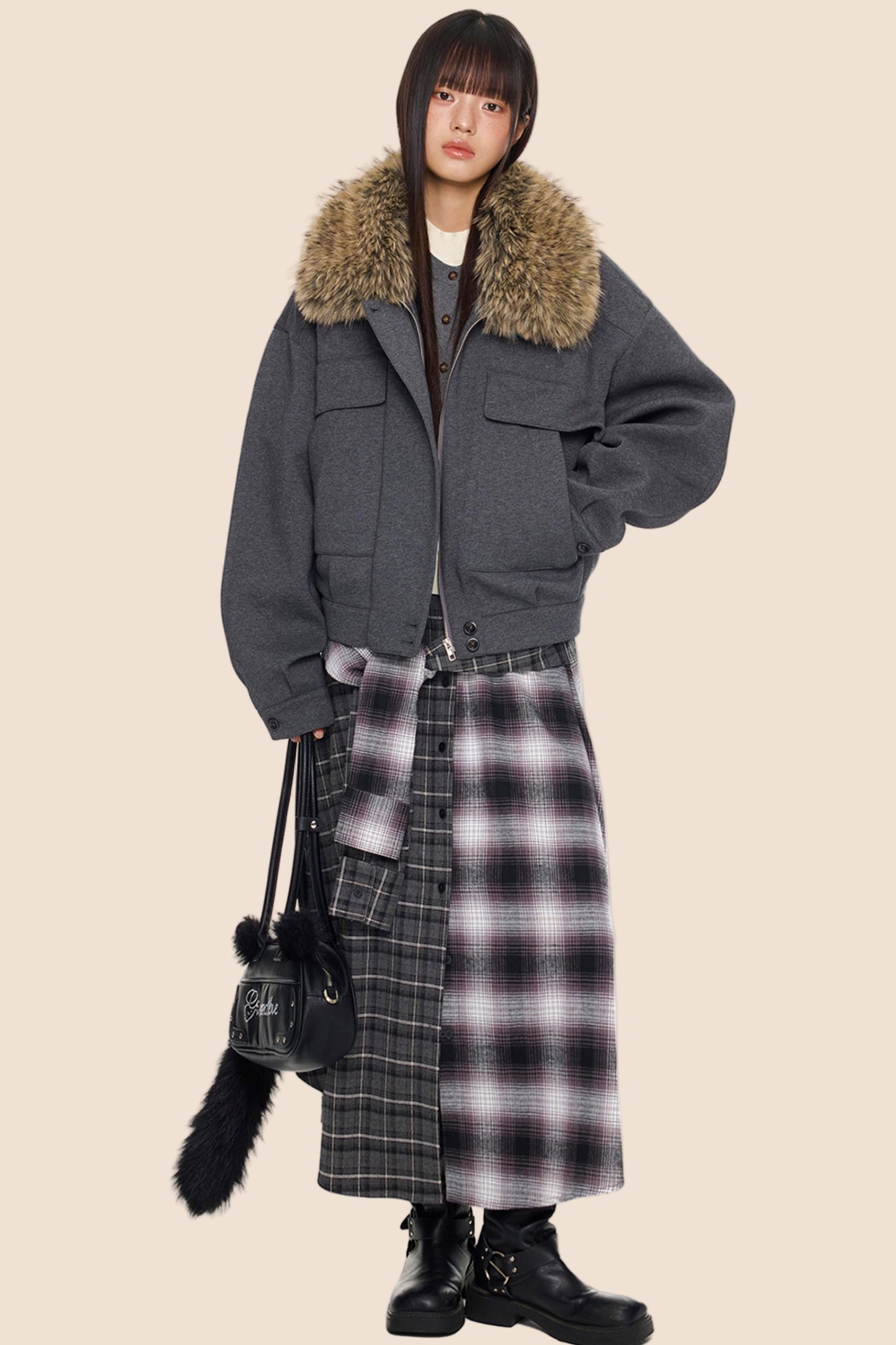 Fur Collar Cotton Jacket