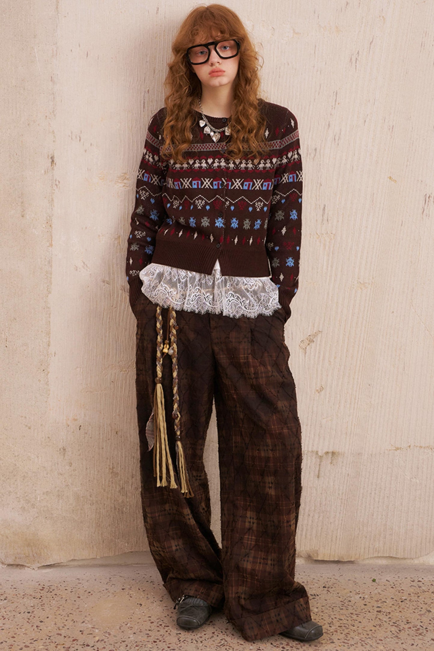 Fair Isle Jacquard Winter Cardigan