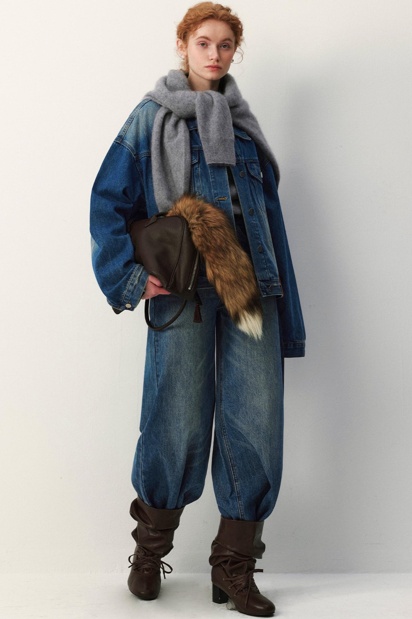 Retro Blue Denim Jacket Set-Up