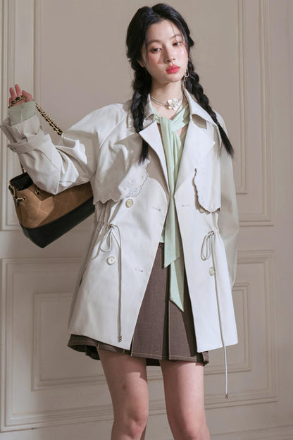 Silhouette Pine Trench Coat