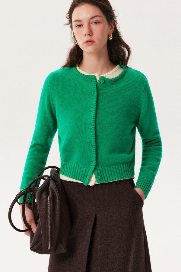 Woven Texture Knit Cardigan