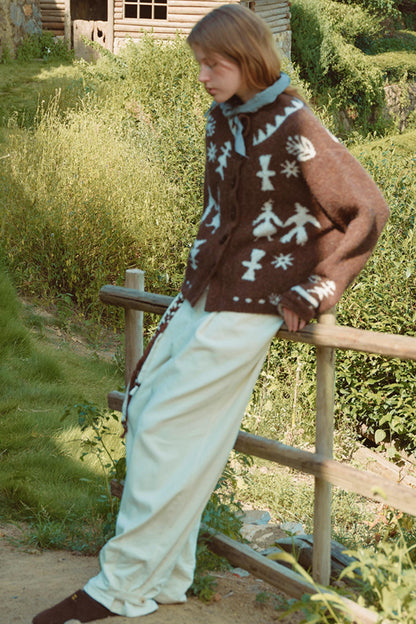 Romantic Mohair Cardigan Sweater