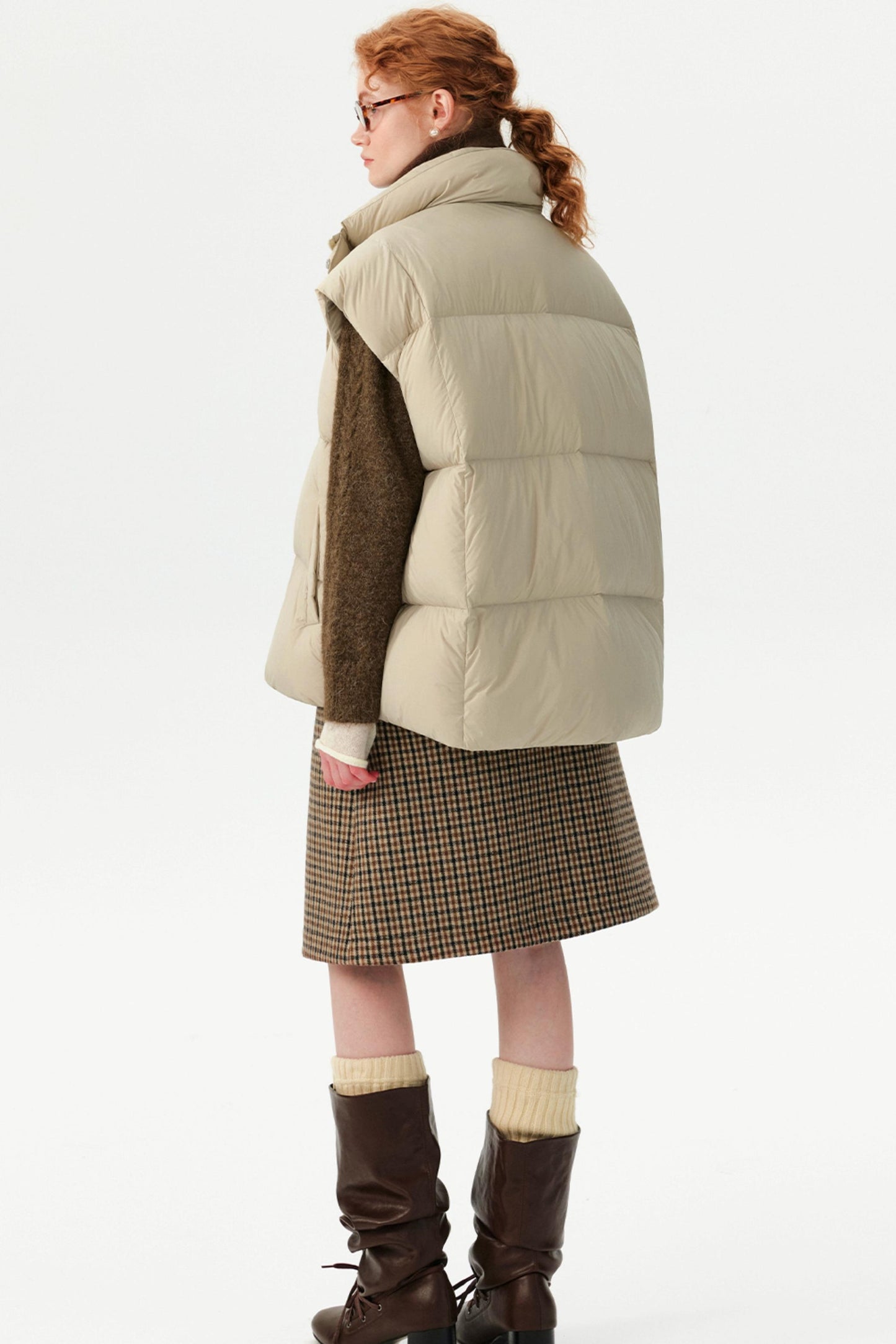 White Duck Down Winter Vest