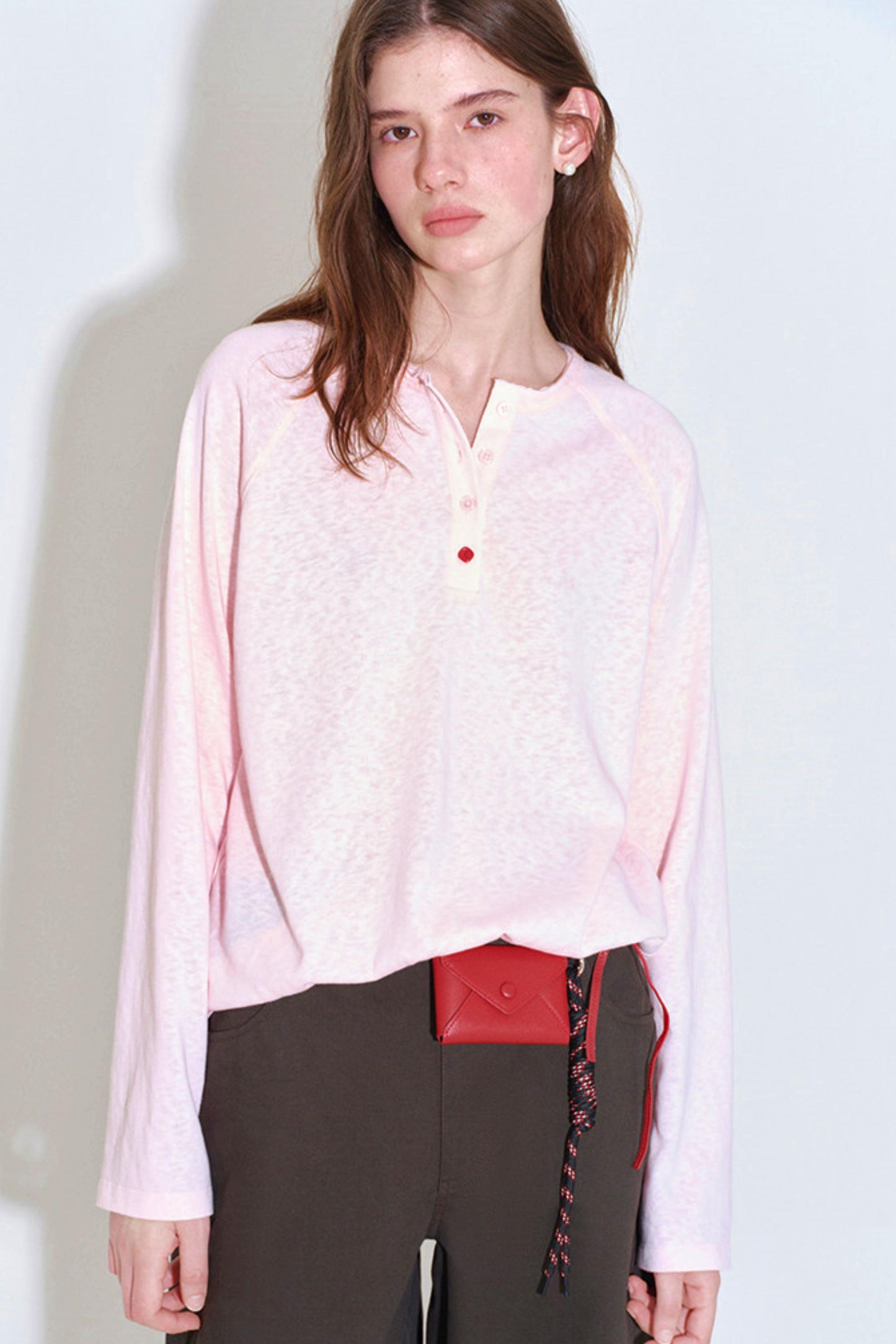 Bright-Colored Raglan T-Shirt