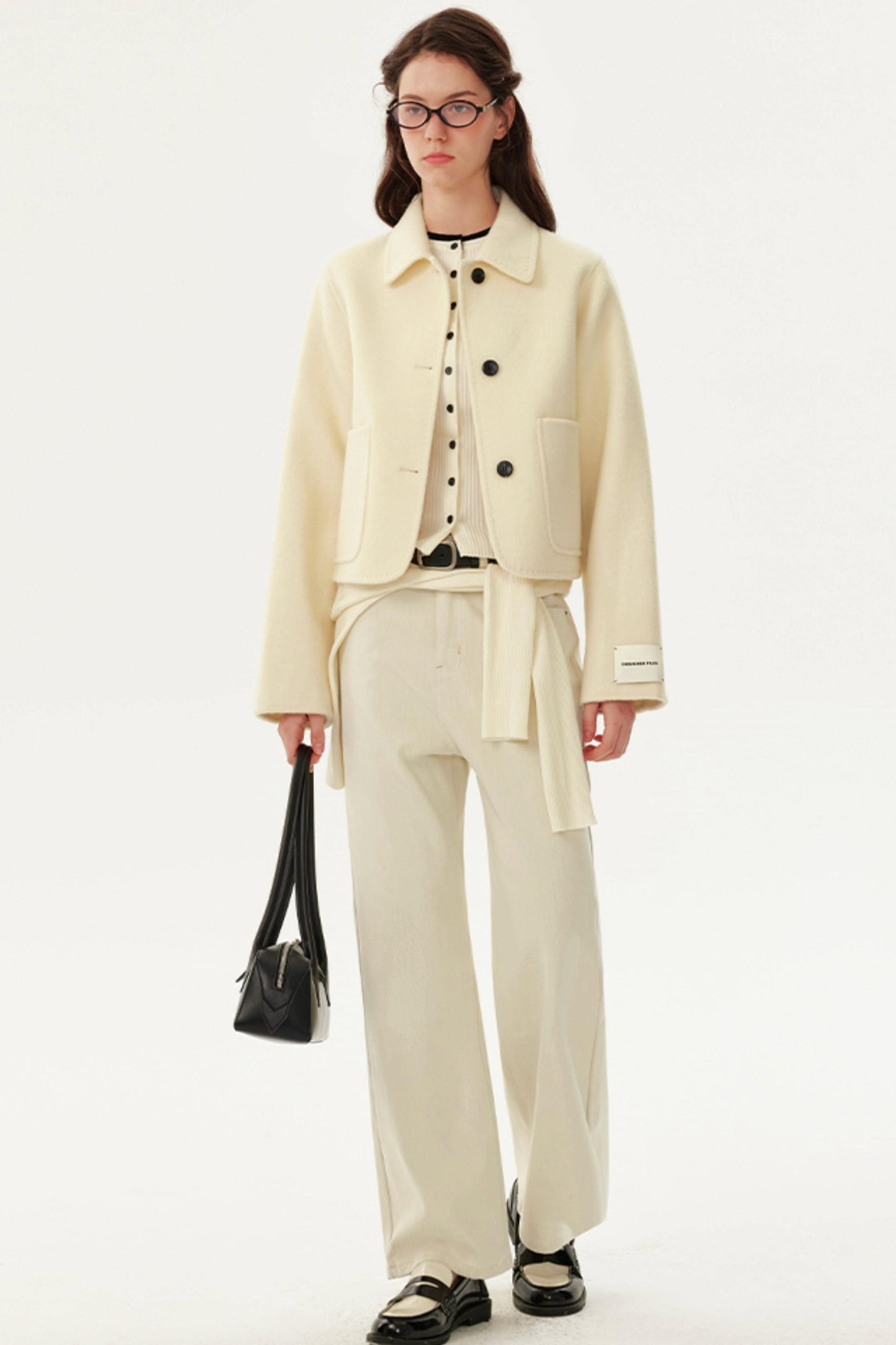 Reversible Wool Short Coat