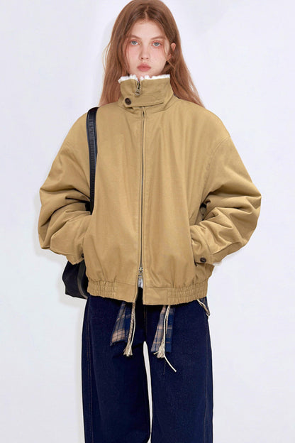 Eco-Friendly Faux Fur Cotton Jacket