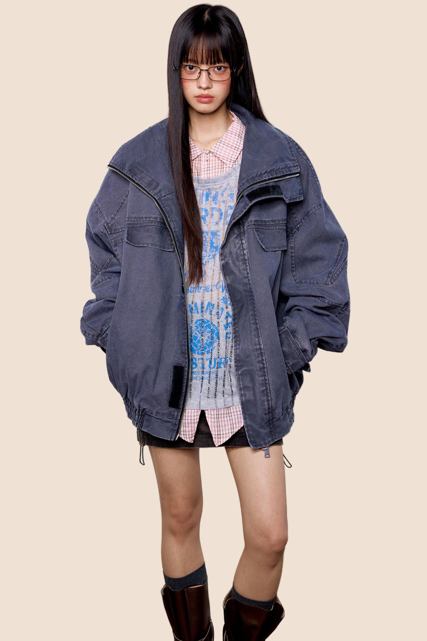 Distressed Denim Jacket