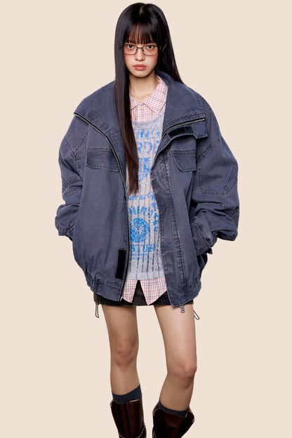 Distressed Denim Jacket