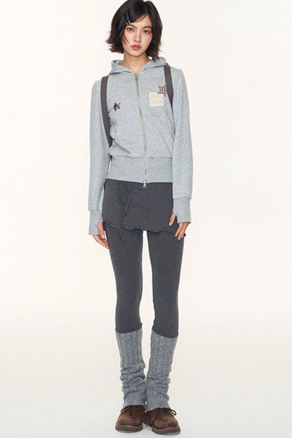 Original Patchwork Knit Leggings Set-Up