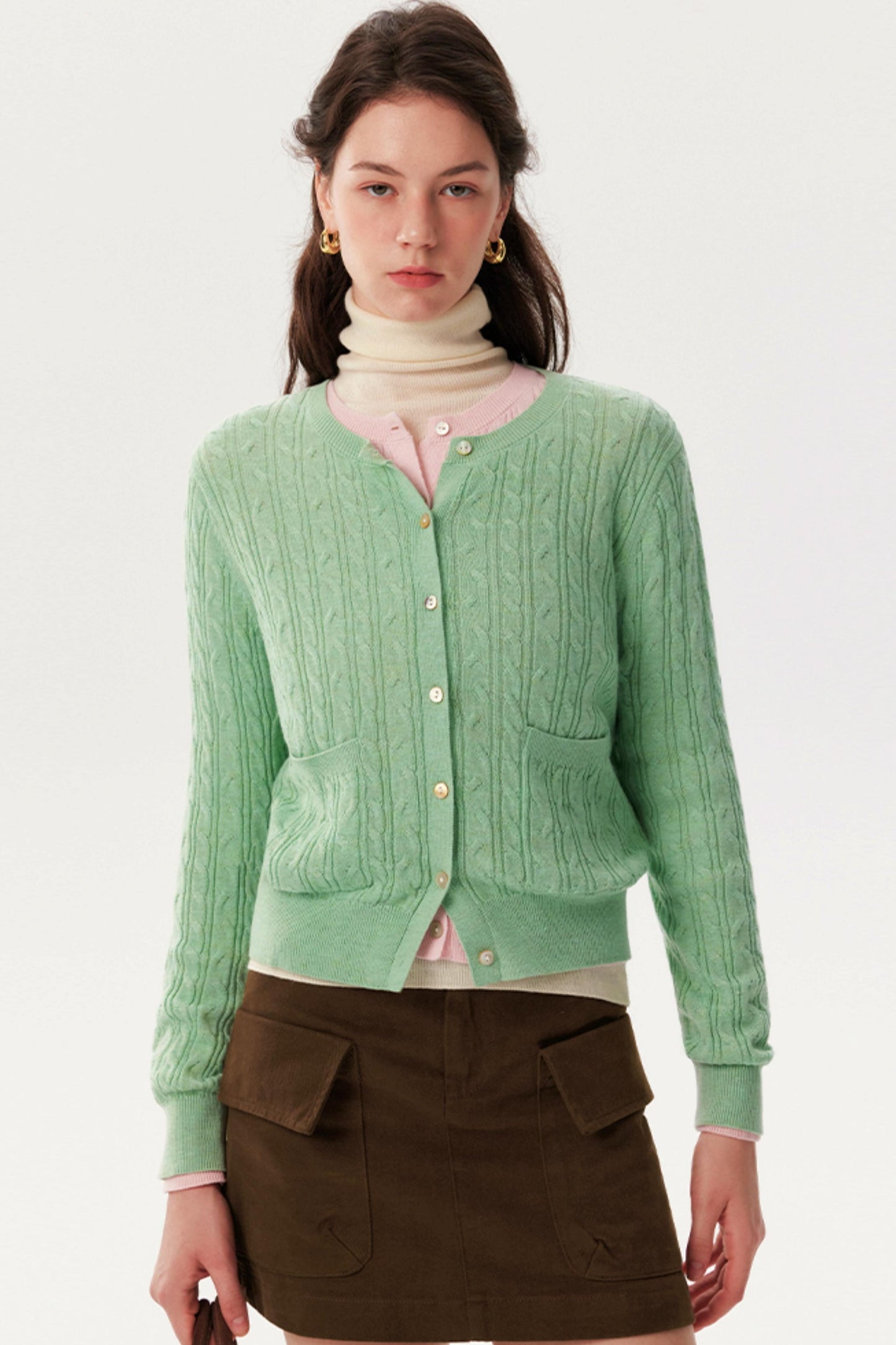 New Fold Dopamine Crew Cardigan