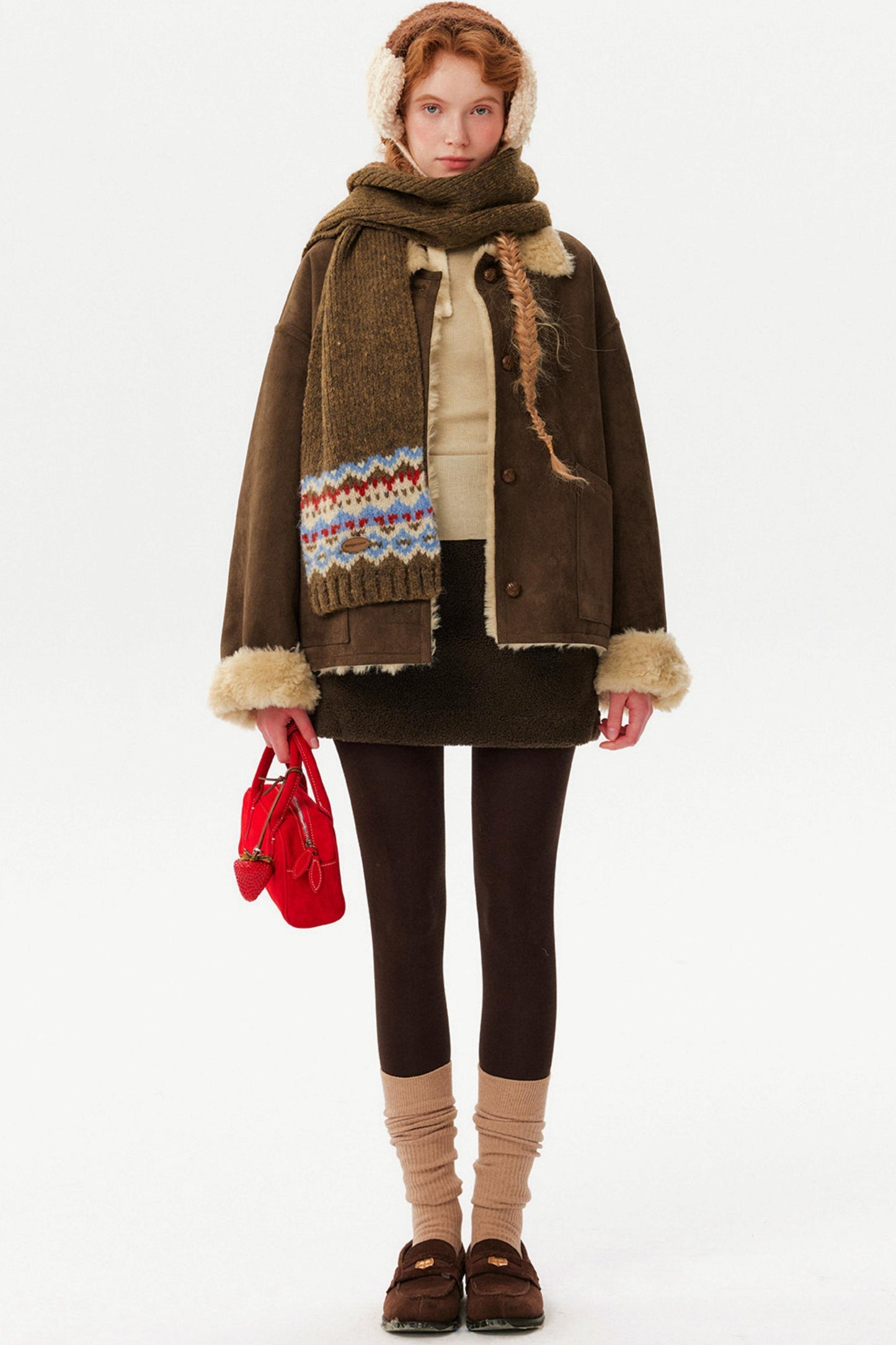 Color-Blocked Reversible Wool Jacket