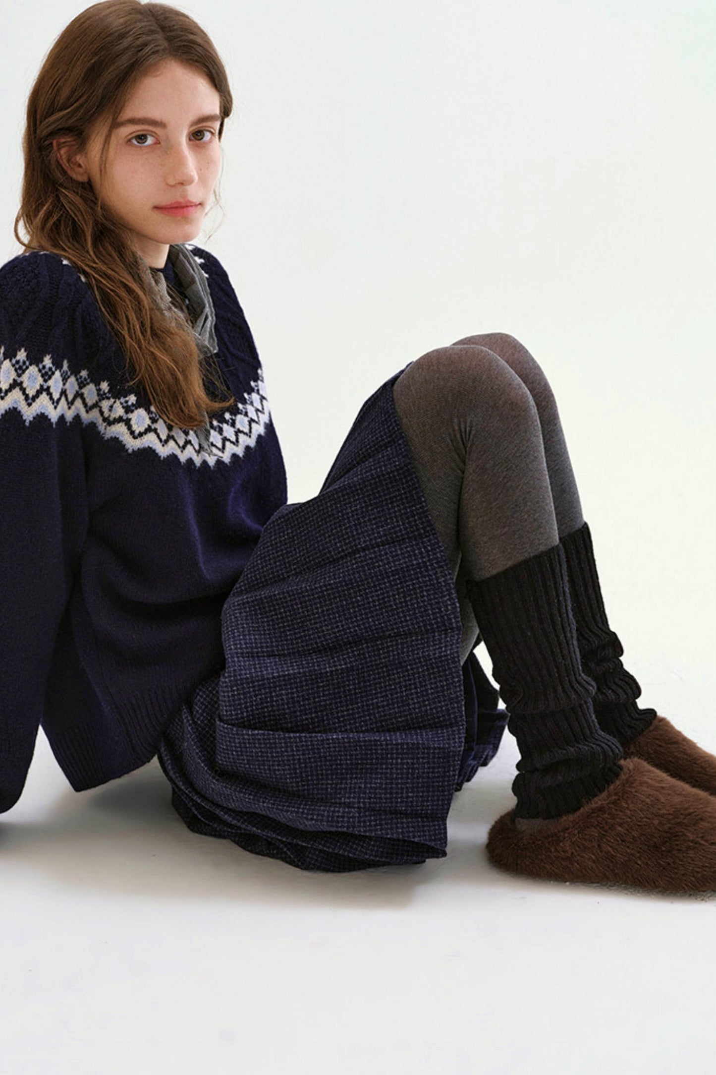 Retro Plush Winter Slippers