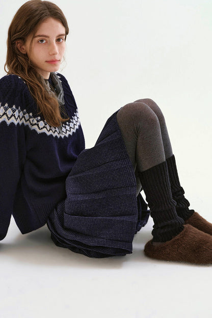 Retro Plush Winter Slippers