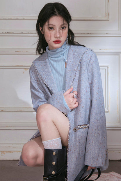 Mottled Wool Short Coat