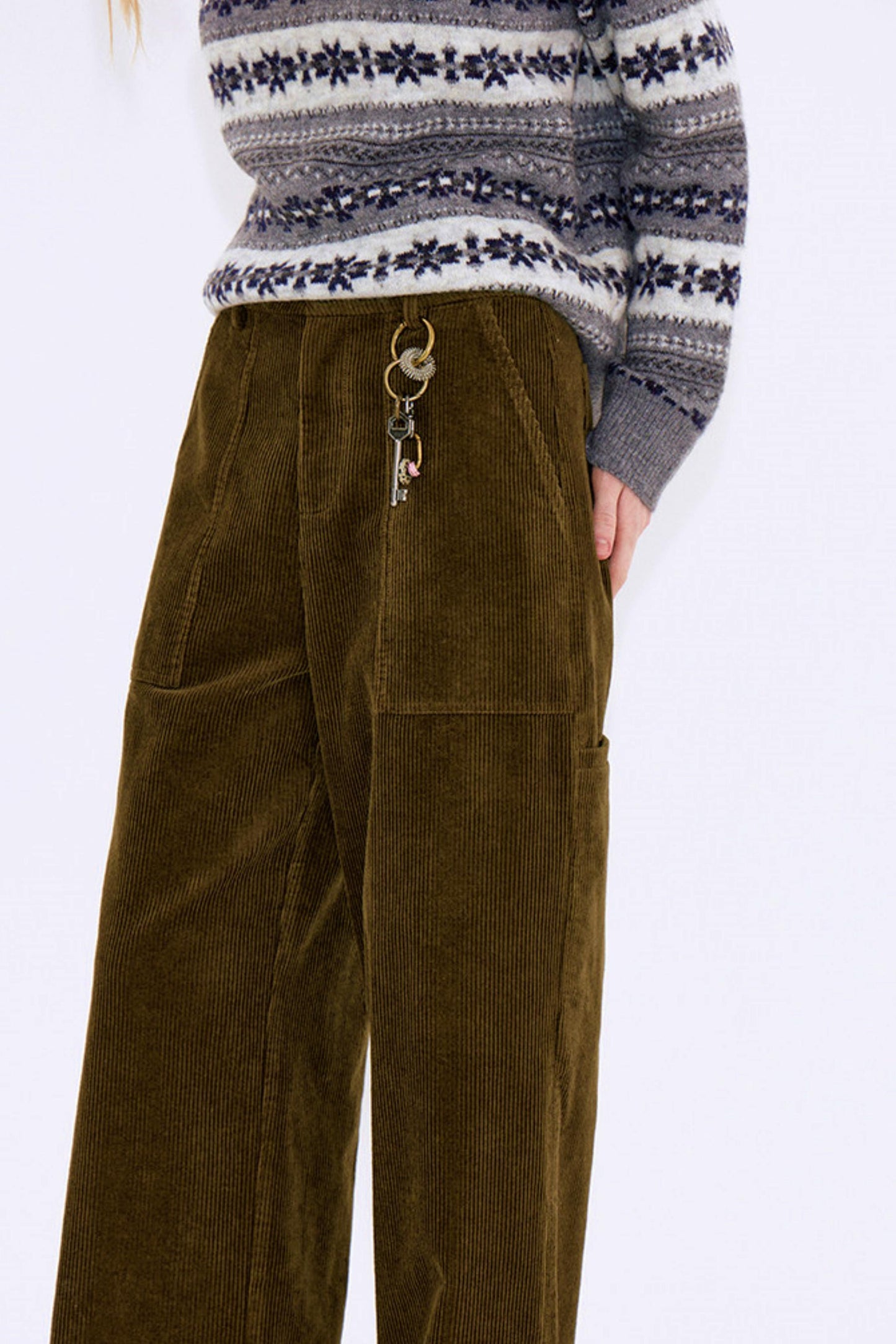 Retro Corduroy Workwear Pants