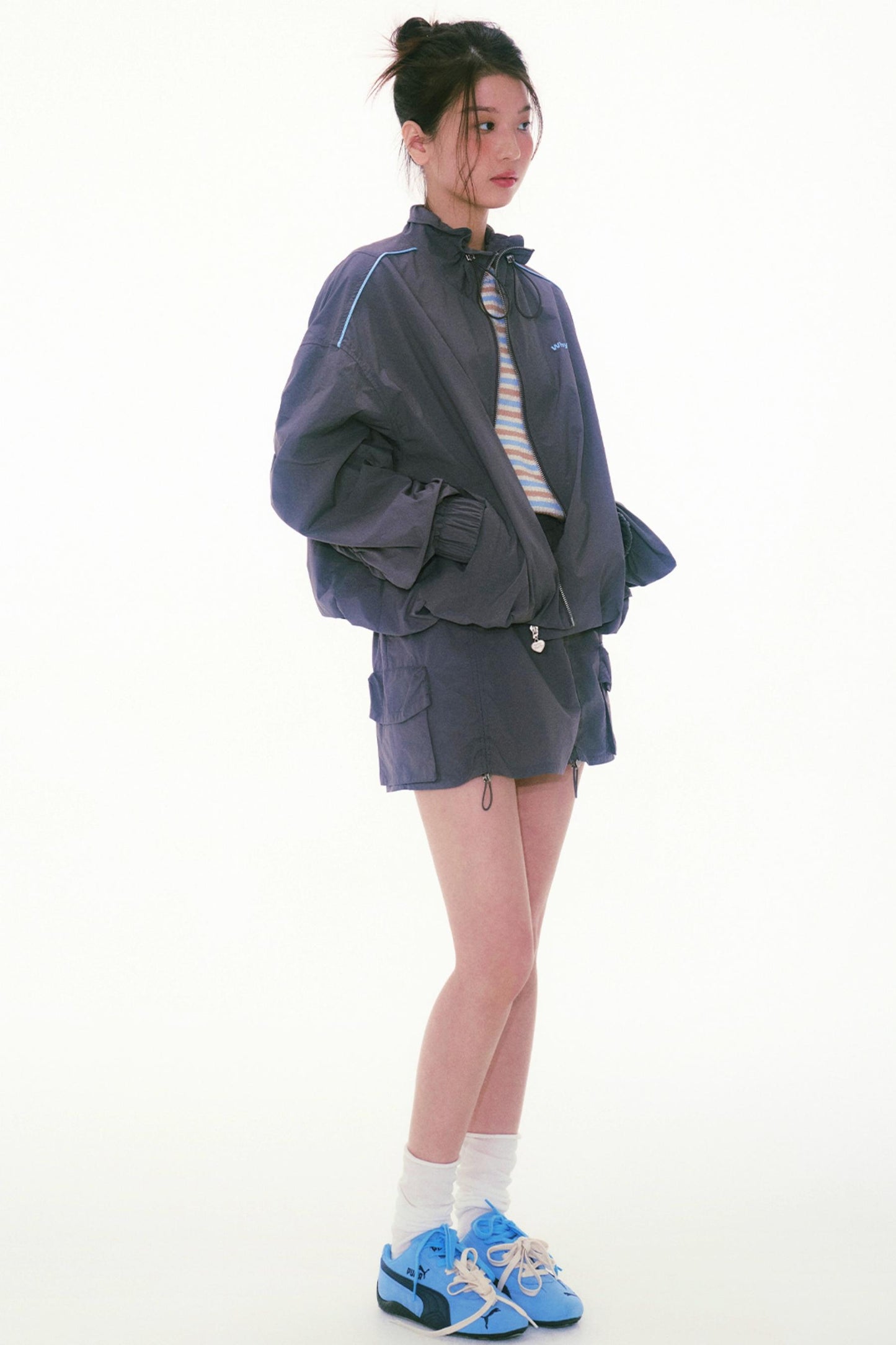 Pockets Halter Neck Work Skirt