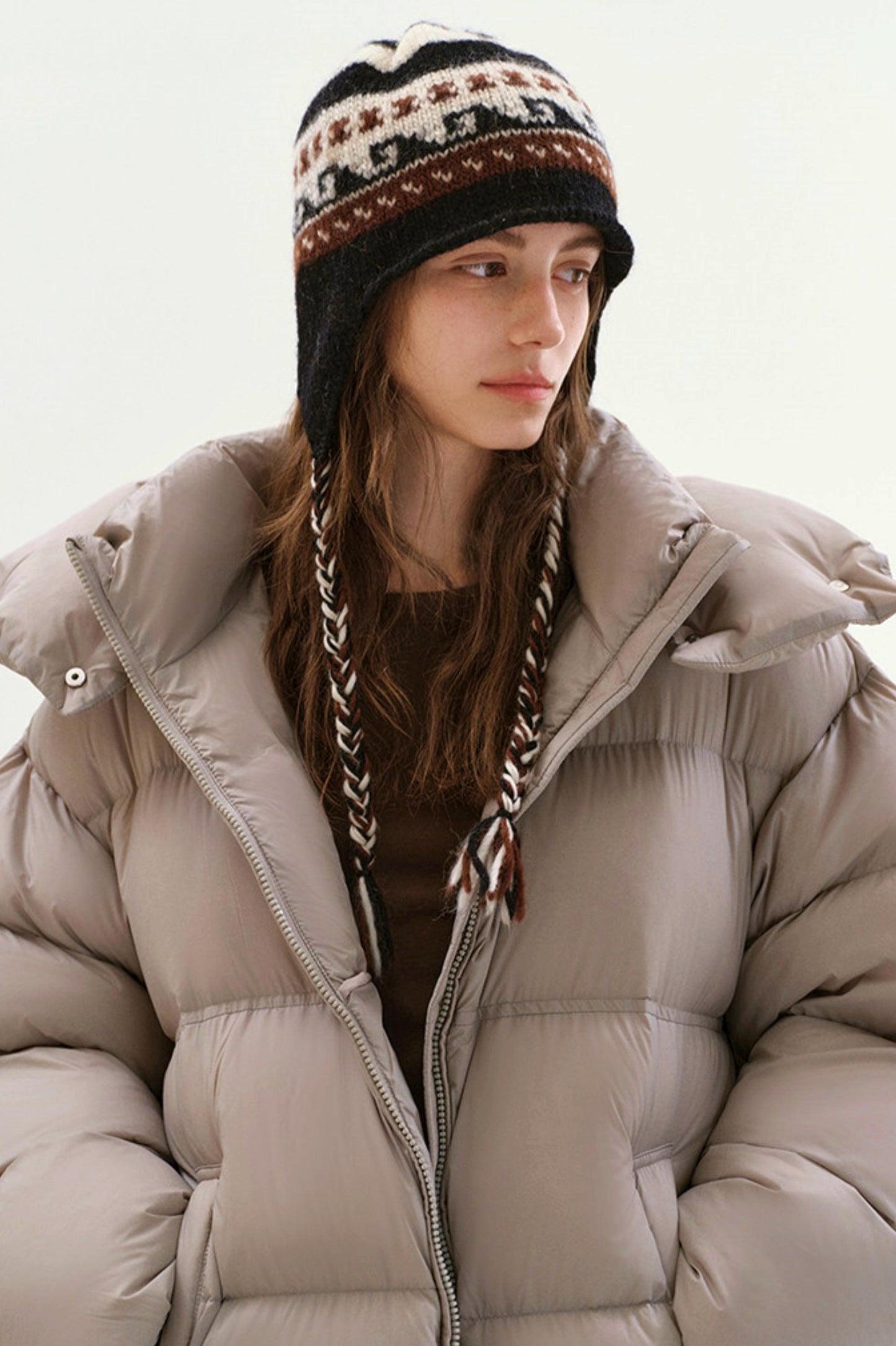 Fair Isle Wool Earflap Beanie