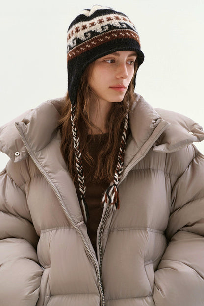 Fair Isle Wool Earflap Beanie