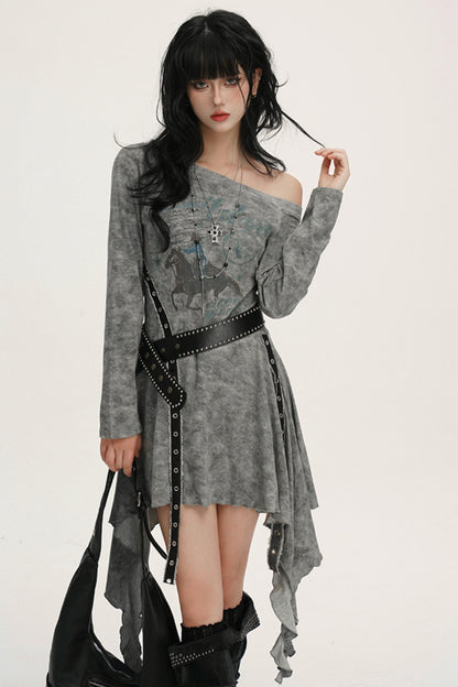 Black Shoulder Dress