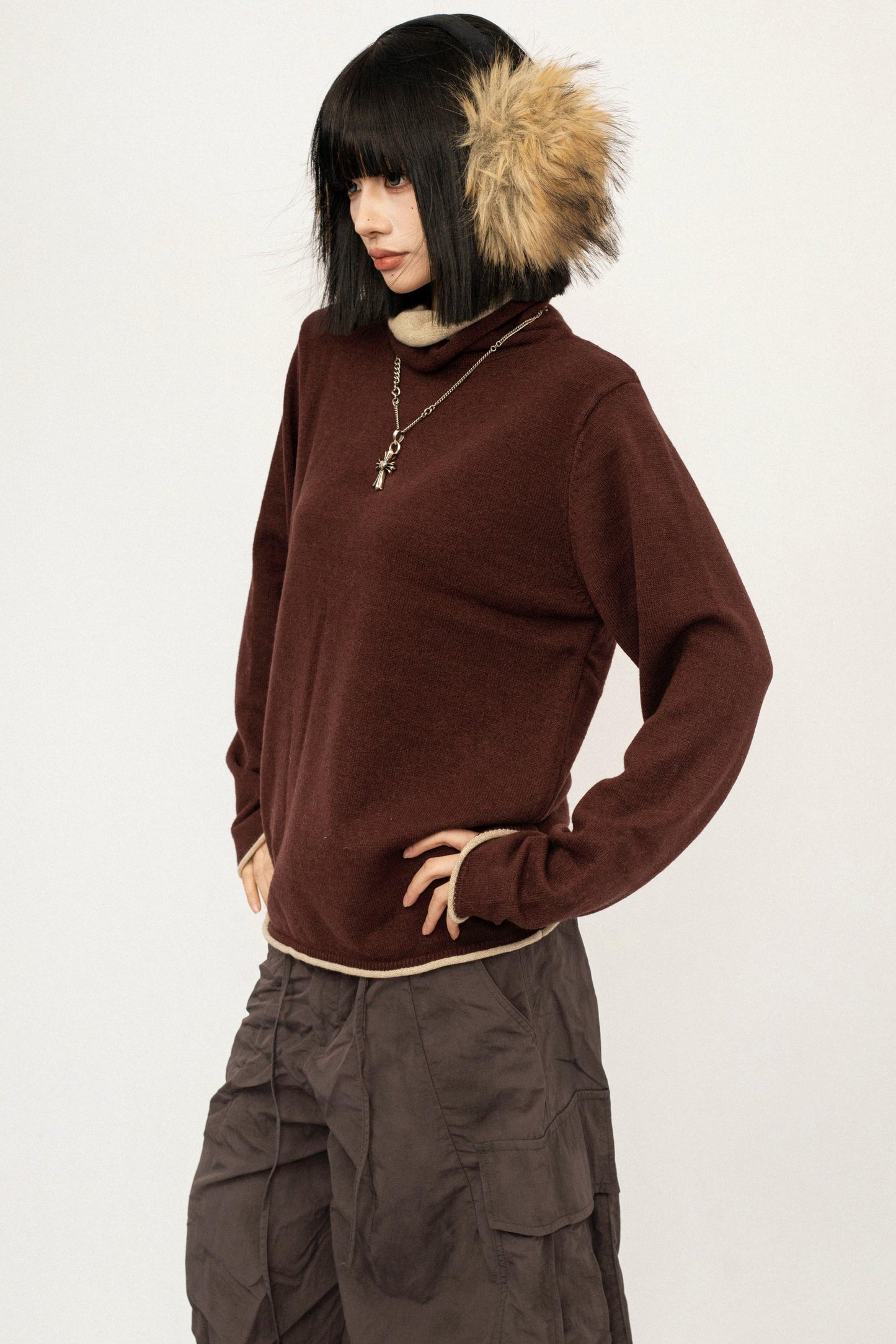 Knit Turtleneck Sweater