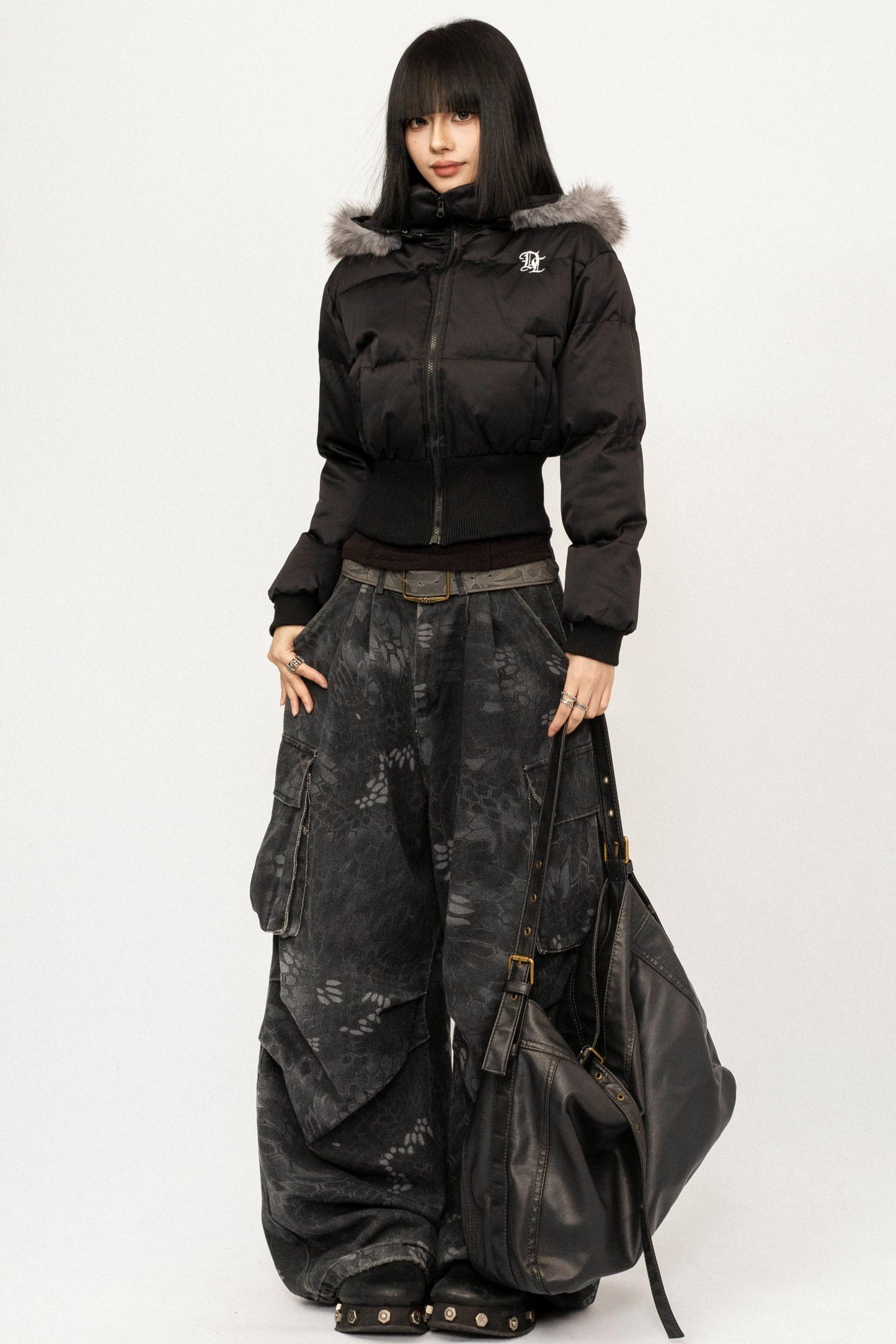 Retro Hooded Fur Collar Jacket